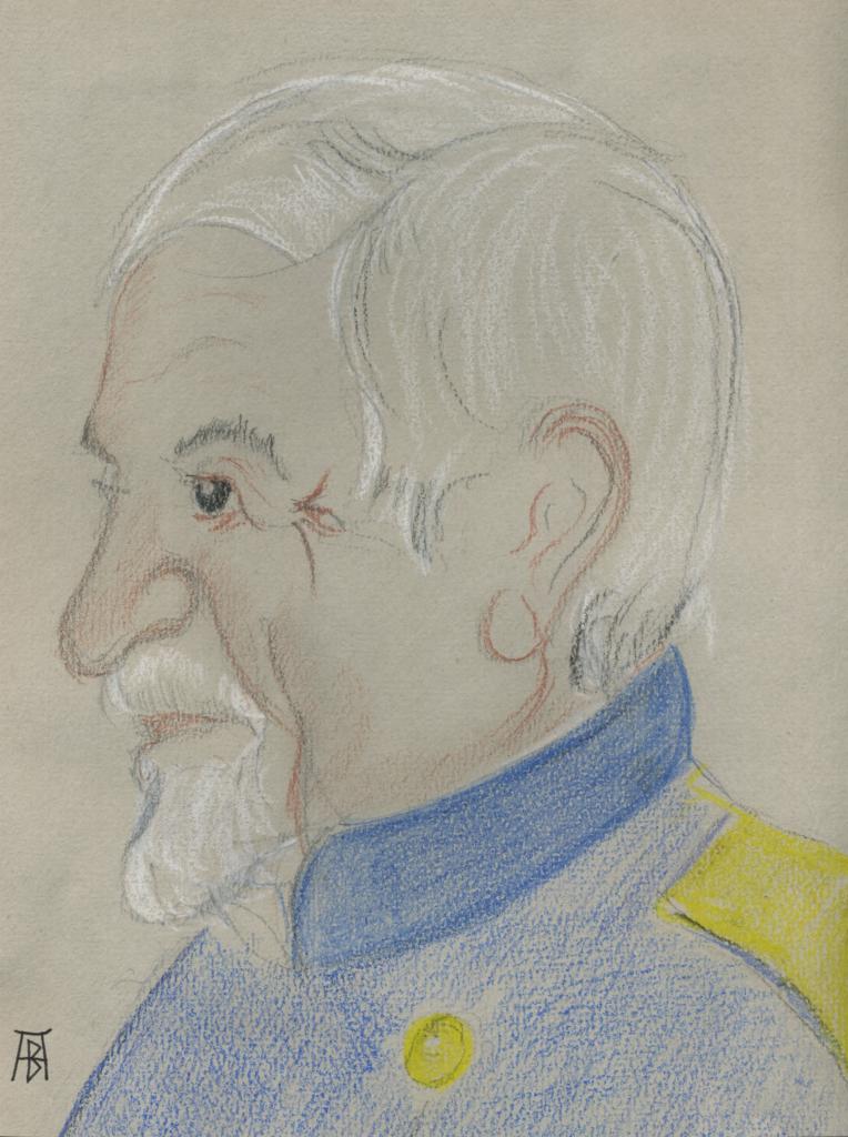 Caricature reconstitution procès Peytel (Alain Buterlin)