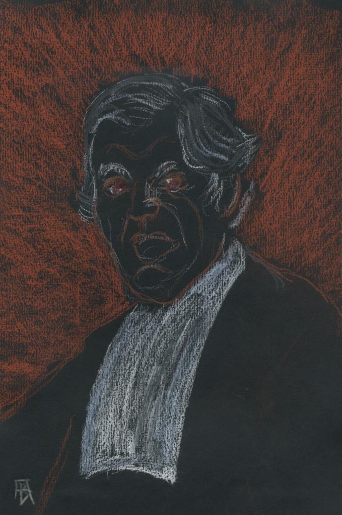 Caricature reconstitution procès Peytel (Alain Buterlin)