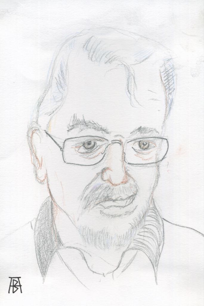 Caricature reconstitution procès Peytel (Alain Buterlin)
