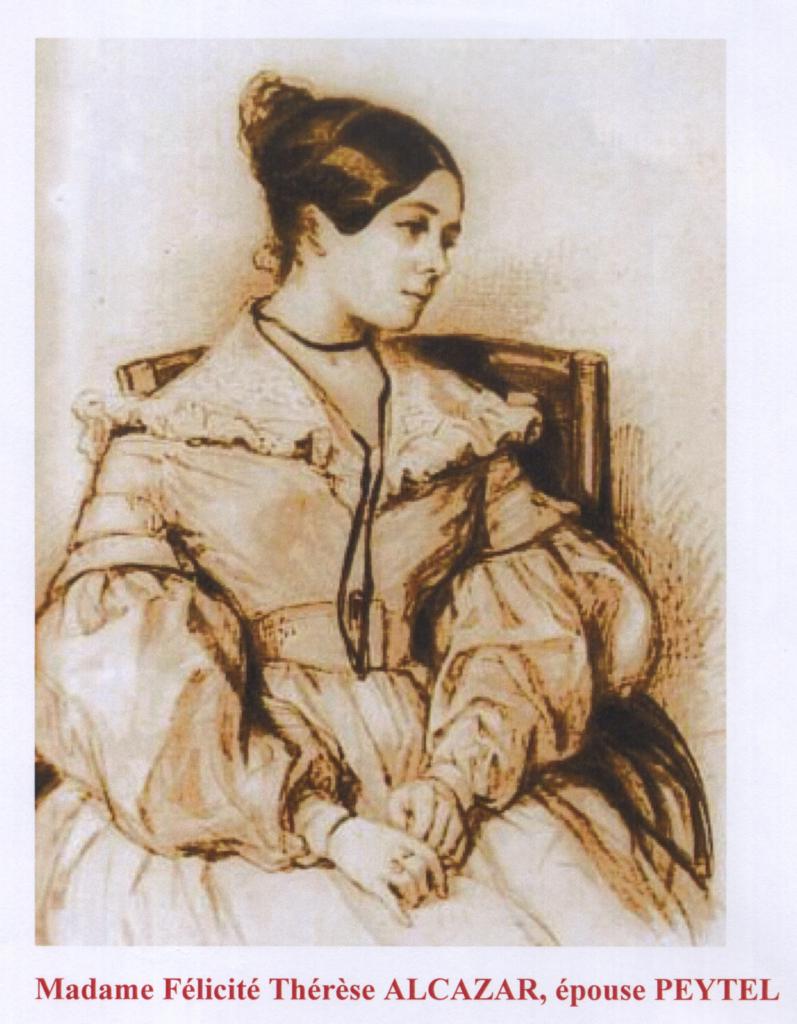 Félicité Alcazar, épouse Peytel (gravure de la victime)